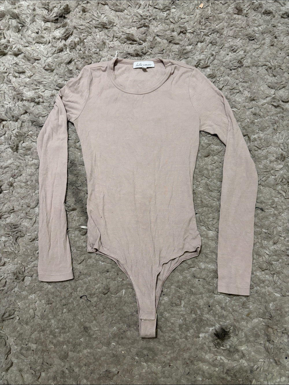 Betro Simone Knit Long Sleeve Scoop Neck Bodysuit